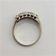 14K WHITE GOLD DIAMOND RING 3.4G SIZE 9